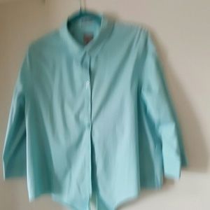 Caŕribean blue shirt